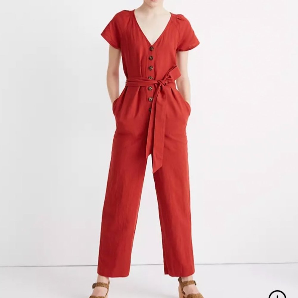 Madewell Jumpsuit Rust 00 - Picture 3 of 4